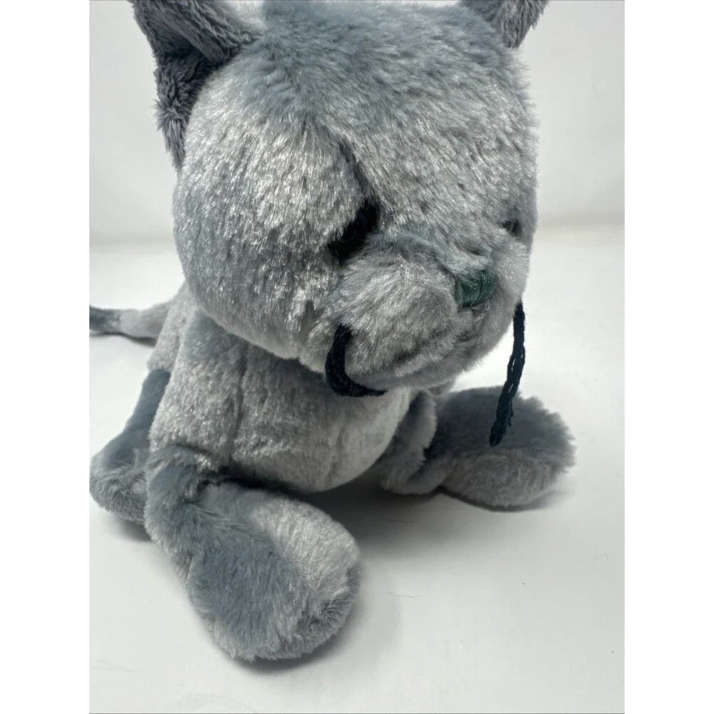 Ganz Webkinz Charcoal Cat HM152 Gray Kitty Plush Stuffed Animal No Code